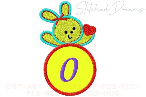 Bunny Applique Letter 0 Review