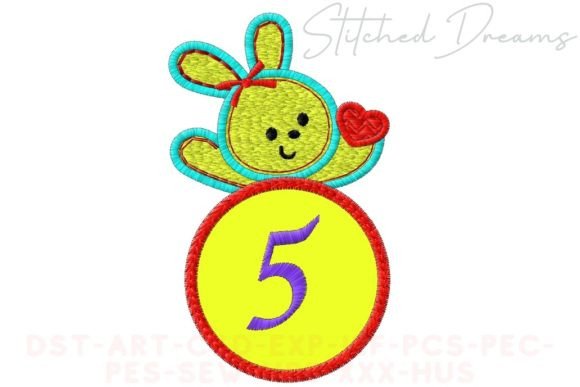Bunny Applique Letter 5 Review