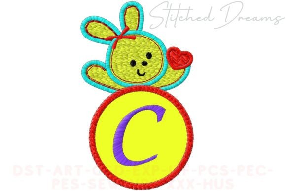Bunny Applique Letter C Review for Apparel Projects
