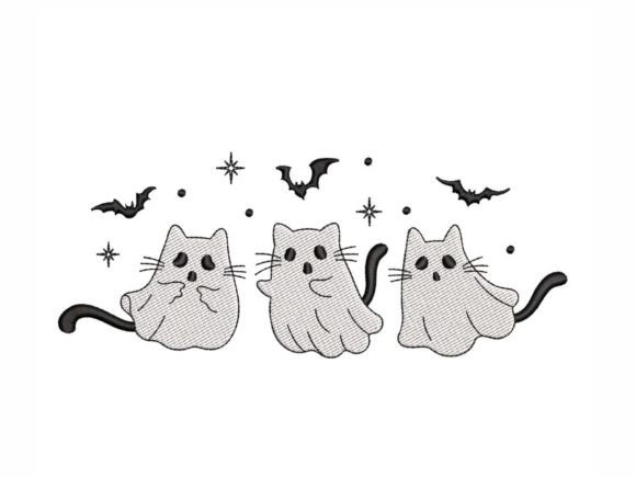 Cat Ghosts Embroidery Design Review