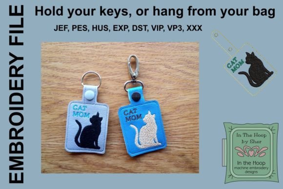 Cat Mom Key Fob Embroidery Design Review