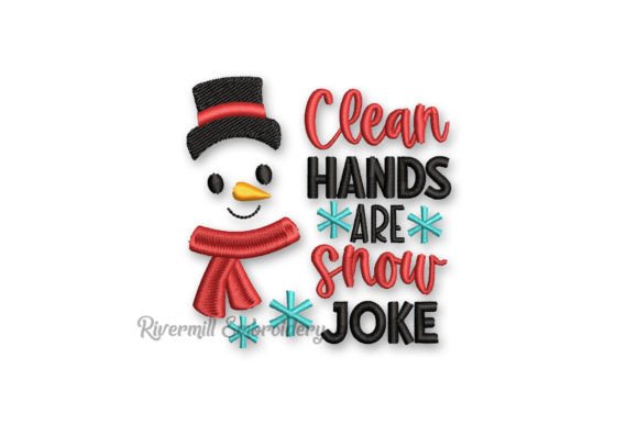 Clean Hands Are Snow Joke Embroidery Review
