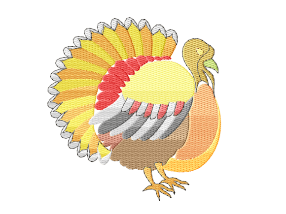 Colorful Turkey Embroidery Design Review