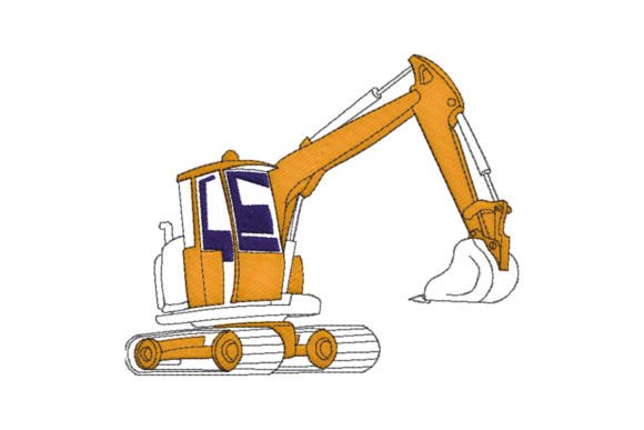 Construction Excavator Embroidery Review